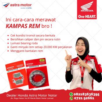 Tips Perawatan Kampas Rem dari Ahass Astra Motor Natar